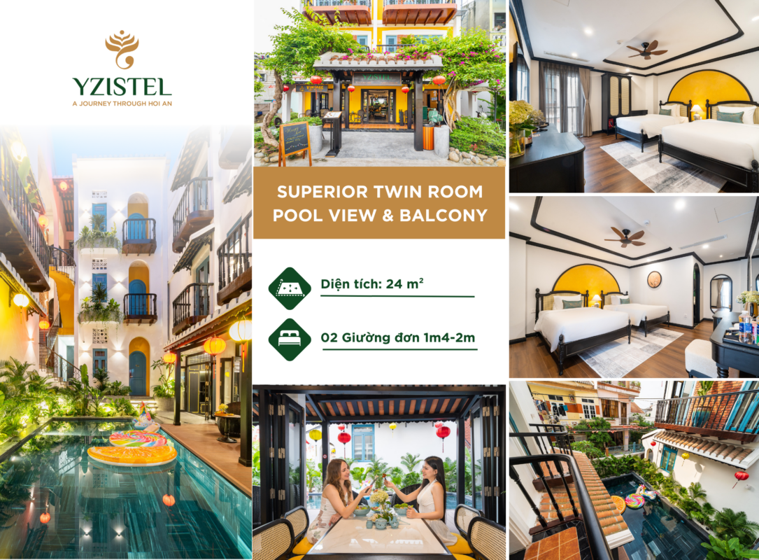3. 206 306 Superior Twin Room – Pool View Balcony