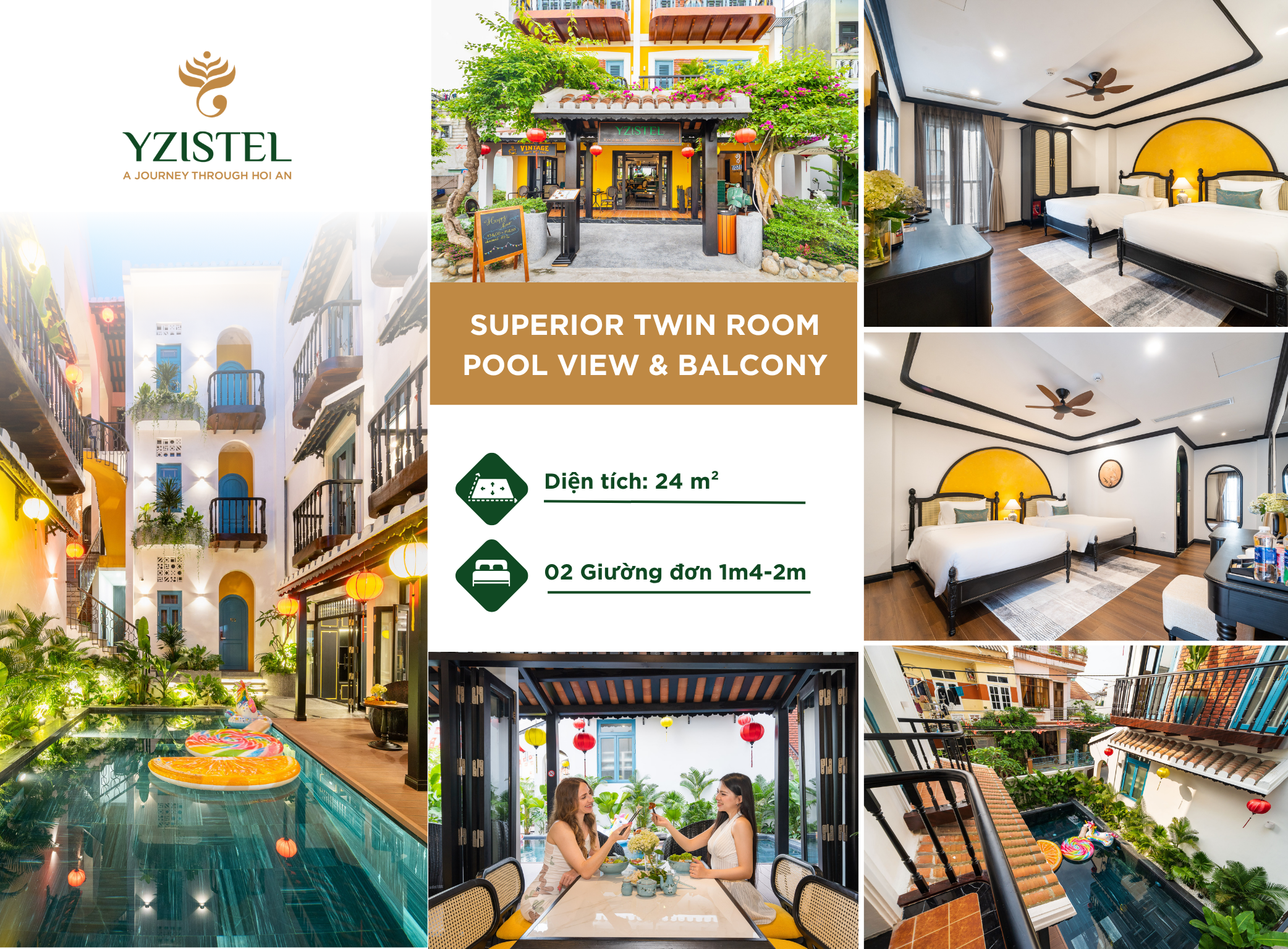 3. 206 306 Superior Twin Room – Pool View Balcony