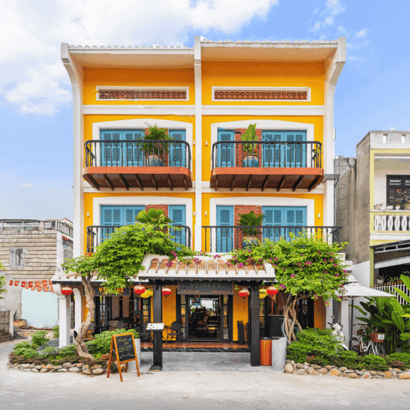 Boutique hotel Hoi An, hotel in Hoi An ancient town, Indochine style hotel Hoi An, Hoi An hotel with cafe, Hoi An hotel near Japanese Covered Bridge, central hotel Hoi An, Hoi An hotel with balcony, stylish hotel in Hoi An, unique stay in Hoi An, best boutique accommodation Hoi An