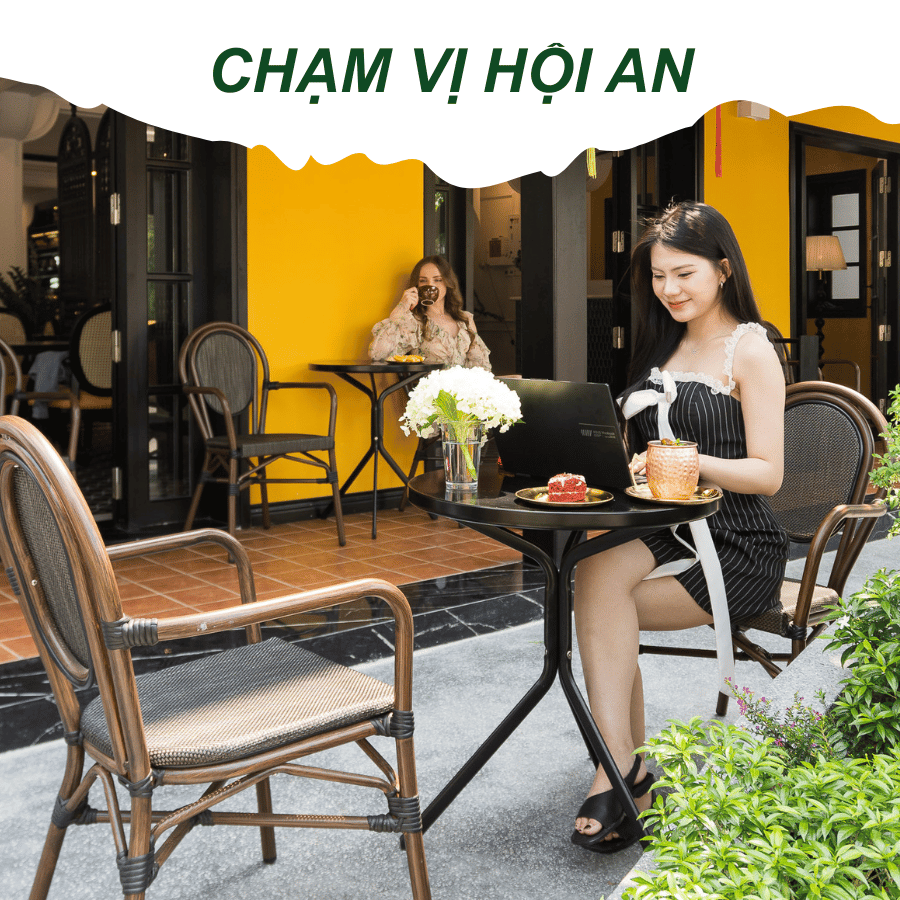 Khách sạn boutique Hội An, khách sạn trong phố cổ Hội An, khách sạn phong cách Đông Dương ở Hội An, khách sạn ở Hội An có quán cà phê, khách sạn ở Hội An gần Chùa Cầu, khách sạn trung tâm Hội An, khách sạn ở Hội An có ban công, khách sạn phong cách ở Hội An, trải nghiệm lưu trú độc đáo ở Hội An, chỗ ở boutique tốt nhất tại Hội An