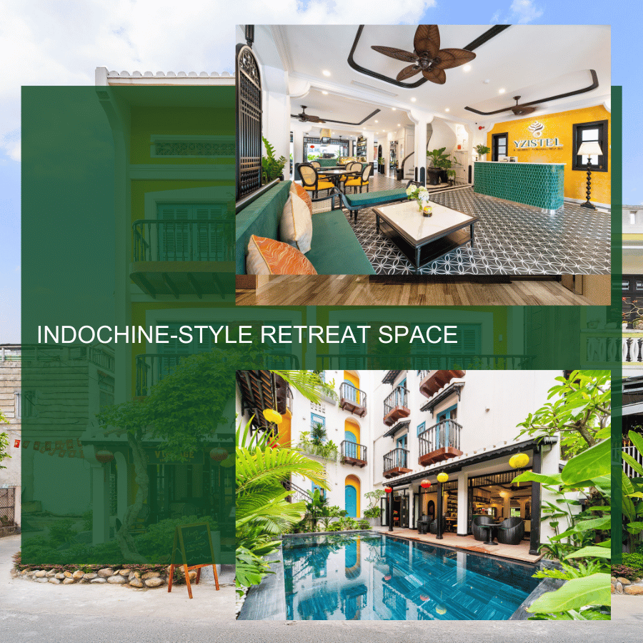 Boutique hotel Hoi An, hotel in Hoi An ancient town, Indochine style hotel Hoi An, Hoi An hotel with cafe, Hoi An hotel near Japanese Covered Bridge, central hotel Hoi An, Hoi An hotel with balcony, stylish hotel in Hoi An, unique stay in Hoi An, best boutique accommodation Hoi An