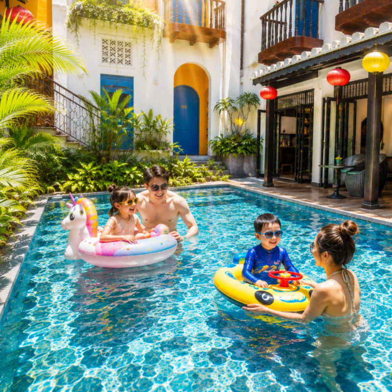 du lịch hè Hội An cho gia đình, khách sạn boutique Hội An, khách sạn gần phố cổ Hội An, #YzistelHoiAn, #khachsanphocoHoiAn